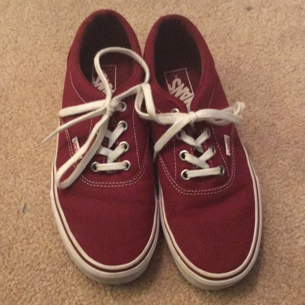 Red tied Vans